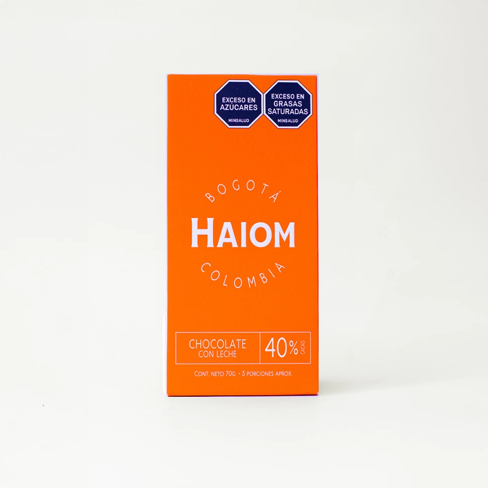 [HAPT12011] TABLETA HAIOM CHOCOLATE CON LECHE 40% CACAO 70g