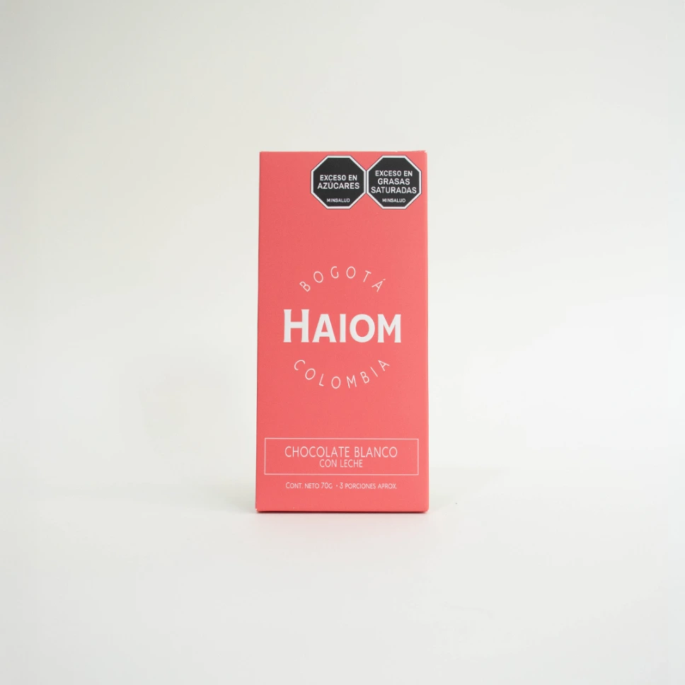 TABLETA HAIOM CHOCOLATE BLANCO CON LECHE 70g
