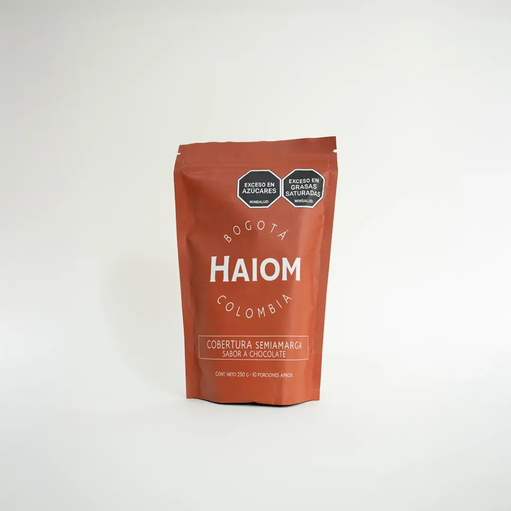 COBERTURA HAIOM SEMIAMARGA SABOR A CHOCOLATE 250g